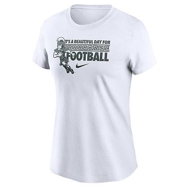 Women's Nike White Michigan State Spartans Fan T-Shirt