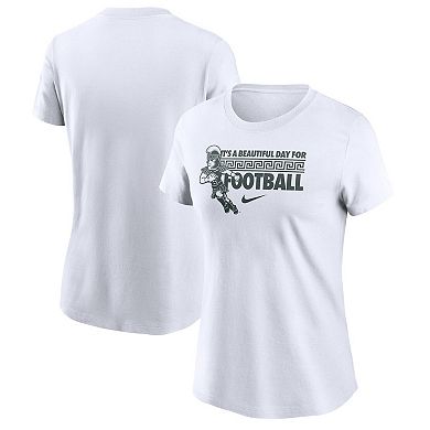 Women's Nike White Michigan State Spartans Fan T-Shirt