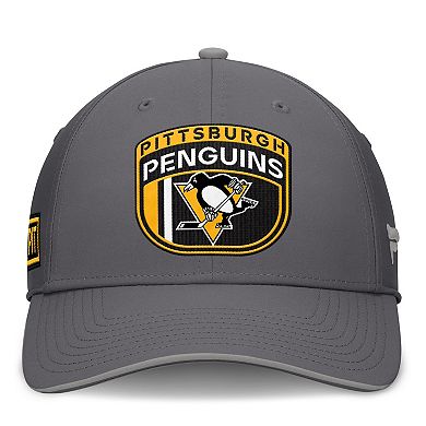 Men's Fanatics Gray Pittsburgh Penguins Home Ice Flex Hat