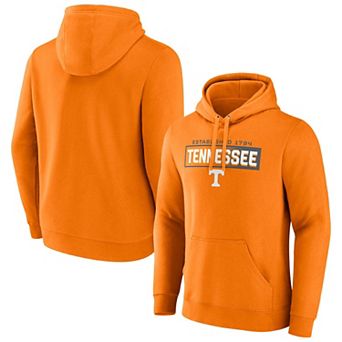 Men's Fanatics Tennessee Orange Tennessee Volunteers Iconic Fleece Down The Field Pullover Hoodie