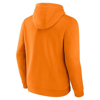 Men's Fanatics Tennessee Orange Tennessee Volunteers Iconic Fleece Down The Field Pullover Hoodie