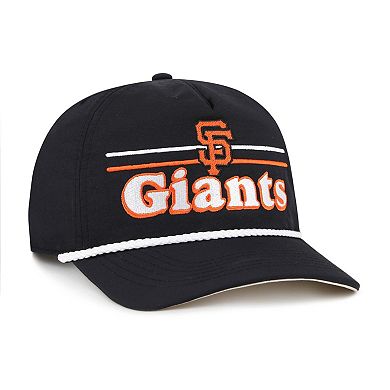 Men's '47 Black San Francisco Giants Campscape Hitch Adjustable Hat