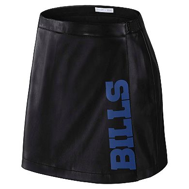Women's WEAR by Erin Andrews x Gracie Hunt Black Buffalo Bills Wrap Skirt