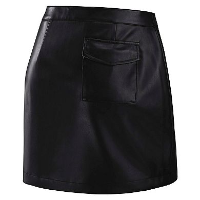 Women's WEAR by Erin Andrews x Gracie Hunt Black Buffalo Bills Wrap Skirt