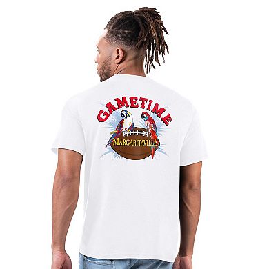 Men's Margaritaville White Cleveland Browns Gametime T-Shirt