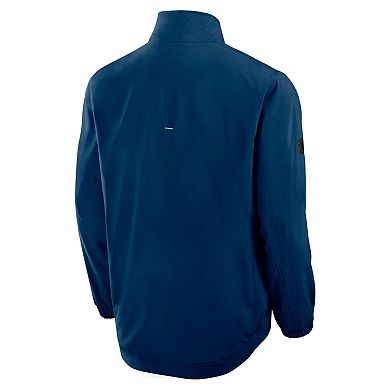 Men's Fanatics Deep Sea Blue Seattle Kraken Authentic Pro Rink Coaches Full-Zip Jacket