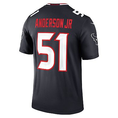 Men's Nike Will Anderson Jr. Navy Houston Texans Team Legend Player Performance Top