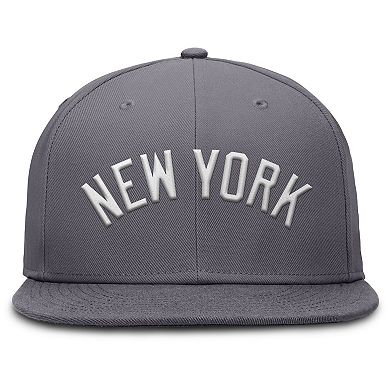 Men's Nike Gray New York Yankees Performance True Fitted Hat
