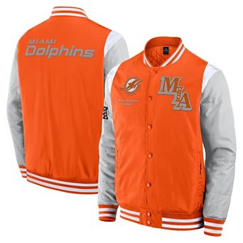 Unisex Fanatics Orange Miami Dolphins Elements Elite Full-Snap Jacket