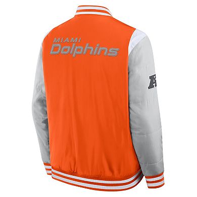 Unisex Fanatics Orange Miami Dolphins Elements Elite Full-Snap Jacket