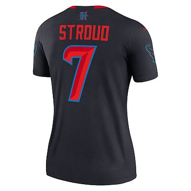 Women's Nike C.J. Stroud Navy Houston Texans Alternate Legend Player Performance Top