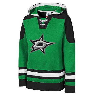 Youth Kelly Green Dallas Stars Ageless Must Have Home V-Neck Pullover Hoodie