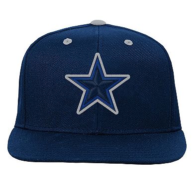 Youth Navy Dallas Cowboys Team Color Pop Snapback Hat