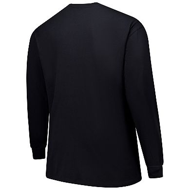 Men's Profile Black Dallas Cowboys Big & Tall Pop Long Sleeve T-Shirt
