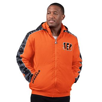 Men's Starter Orange Cincinnati Bengals Thursday Night Gridiron Full-Zip Jacket