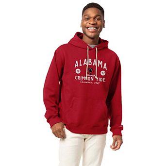 Men's League Collegiate Wear Crimson Alabama Crimson Tide Bendy Arch Essential 2.0 Pullover Hoodie