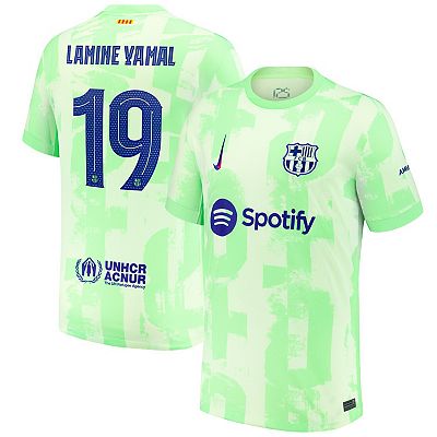 Nike FC Barcelona ラミンヤマル　Lサイズ Nike Barcelona 2024/25 Stadium Third Lamine Yamal #19 (US L