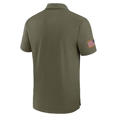 Men's Nike Olive Michigan State Spartans 2024 Military Appreciation Tour Performance Polo