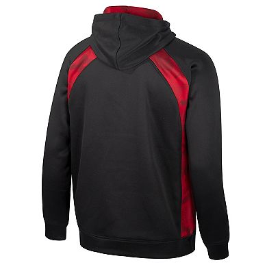 Men's Colosseum Black Ohio State Buckeyes Big & Tall On Honor Pullover Hoodie
