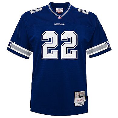 Youth Mitchell & Ness Emmitt Smith Navy Dallas Cowboys 1996 Legacy Jersey