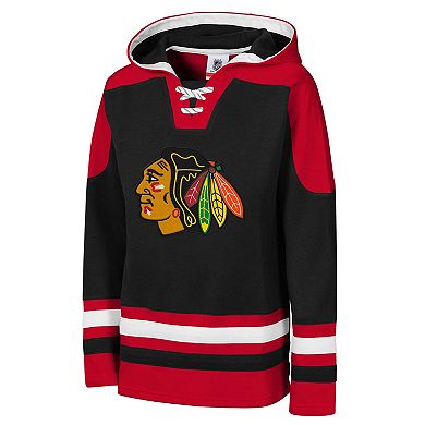 Youth Red Chicago Blackhawks Ageless Must Have Home V-Neck Pullover Hoodie