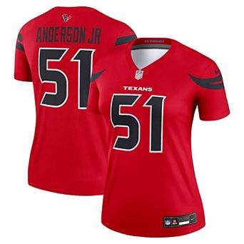 Women's Nike Will Anderson Jr. Red Houston Texans Alternate Legend Player Performance Top