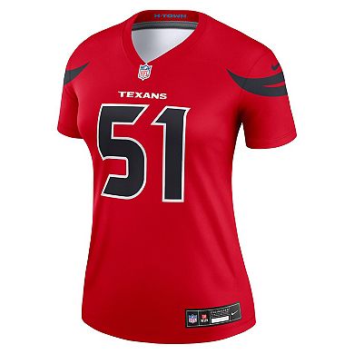 Women's Nike Will Anderson Jr. Red Houston Texans Alternate Legend Player Performance Top