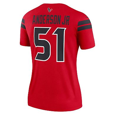 Women's Nike Will Anderson Jr. Red Houston Texans Alternate Legend Player Performance Top