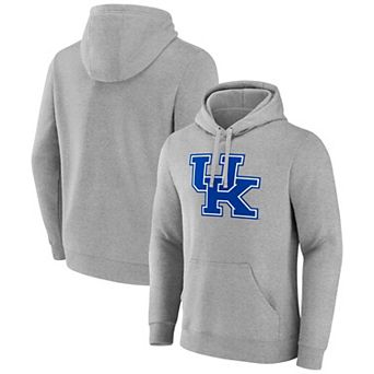 Men's Fanatics Gray Kentucky Wildcats Primary Logo Pullover Hoodie
