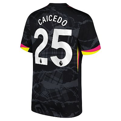 Men's Nike Mois̩s Caicedo Anthracite Chelsea 2024/25 Third
