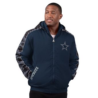 Men's Starter Navy Dallas Cowboys Thursday Night Gridiron Full-Zip Jacket