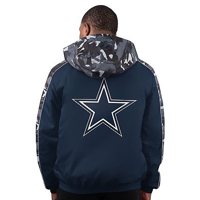 Men's Starter Navy Dallas Cowboys Thursday Night Gridiron Full-Zip Jacket