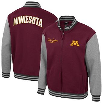 Men's Colosseum Maroon Minnesota Golden Gophers Ambi-Turner Full-Zip Varsity Jacket