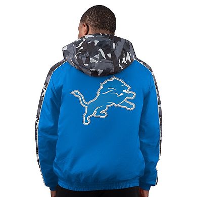 Men's Starter Blue Detroit Lions Thursday Night Gridiron Full-Zip Jacket