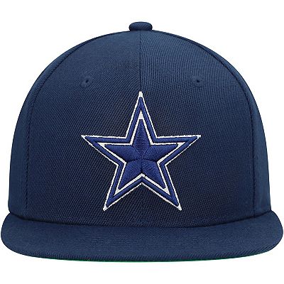 Youth Mitchell Ness Navy Dallas Cowboys Team Ground Snapback Hat