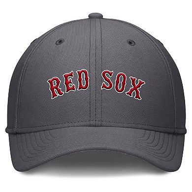 Men's Nike Gray Boston Red Sox Swoosh Performance Flex Hat