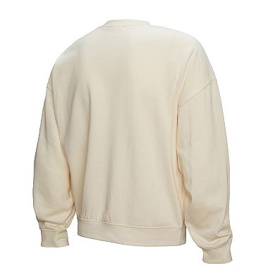 Women's Mitchell & Ness Cream New York Rangers Logo 3.0 Pullover Sweatshirt