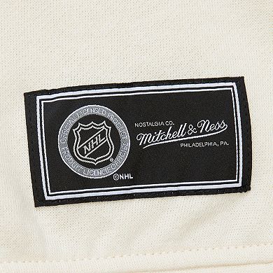 Women's Mitchell & Ness Cream New York Rangers Logo 3.0 Pullover Sweatshirt