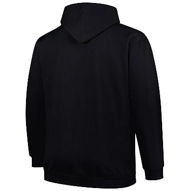 Men's Fanatics Black Baltimore Ravens Big & Tall Pop Pullover Hoodie