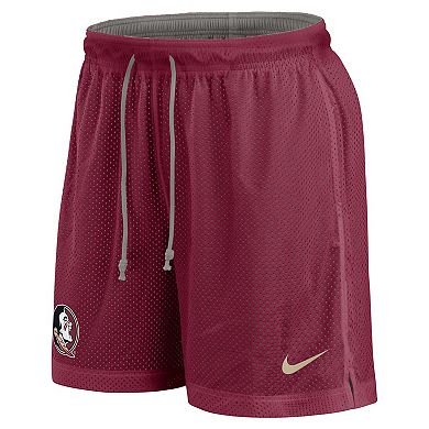 Men's Nike Garnet/Heather Gray Florida State Seminoles Player Reversible Shorts