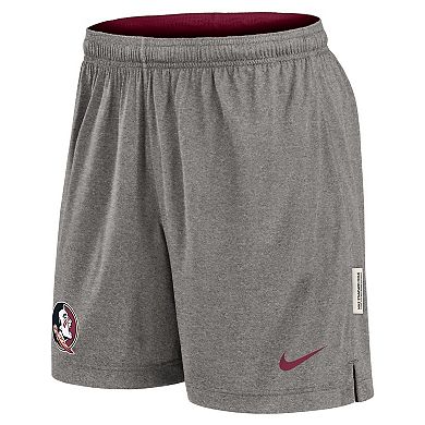 Men's Nike Garnet/Heather Gray Florida State Seminoles Player Reversible Shorts