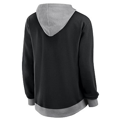 Women's Black Pittsburgh Penguins Hit It French Terry Full-Zip Hoodie
