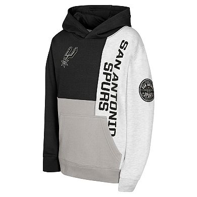 Youth Black San Antonio Spurs Splash Pullover Hoodie