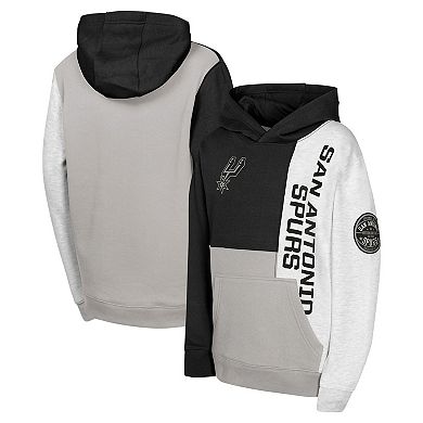 Youth Black San Antonio Spurs Splash Pullover Hoodie