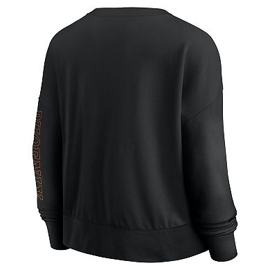 Fanatics Black Phoenix Suns Oversized Game Day Pullover Sweatshirt