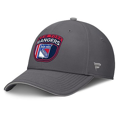 Men's Fanatics Gray New York Rangers Home Ice Flex Hat