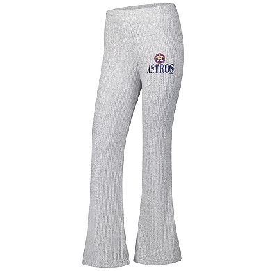 Women's Concepts Sport Gray Houston Astros Juniper Rib Knit Flare Pants