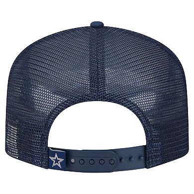 Youth New Era White/Navy Dallas Cowboys Distressed 9FIFTY A-Frame Snapback Hat