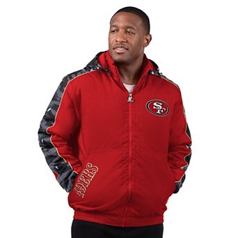 Men's Starter Scarlet San Francisco 49ers Thursday Night Gridiron Full-Zip Jacket