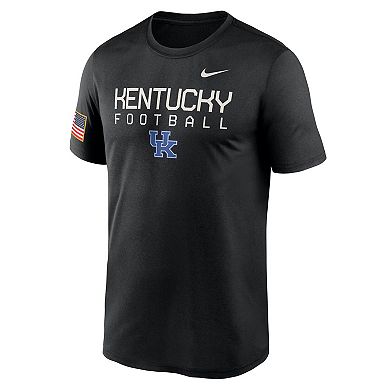 Men's Nike Black Kentucky Wildcats 2024 Military Appreciation Legend Performance T-Shirt